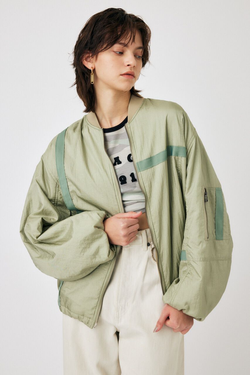 MOUSSY「BOMBER LIGHT ジャケット」|ブルゾン・スタジャン|