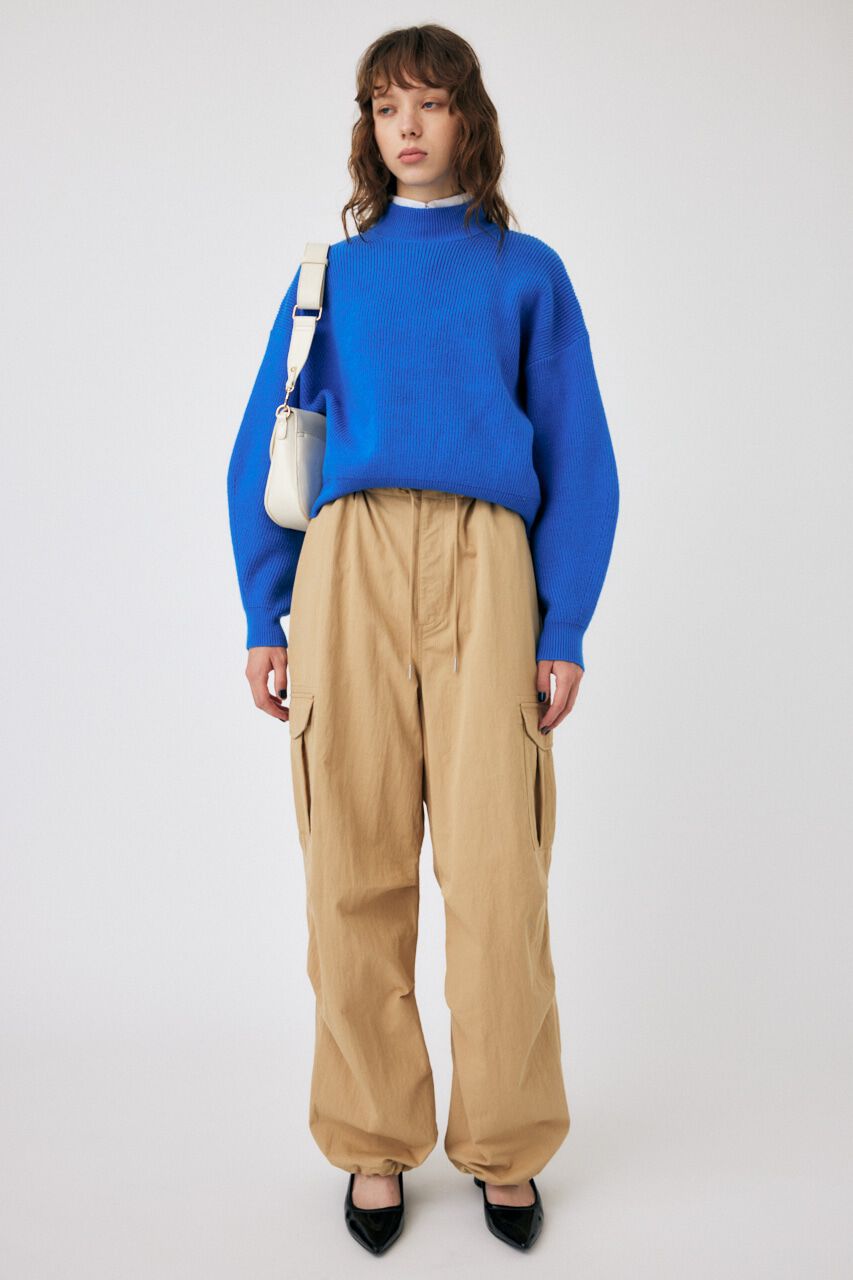 MOUSSY「MOCK NECK COMPACT ニット」|ニット・セーター|BLU