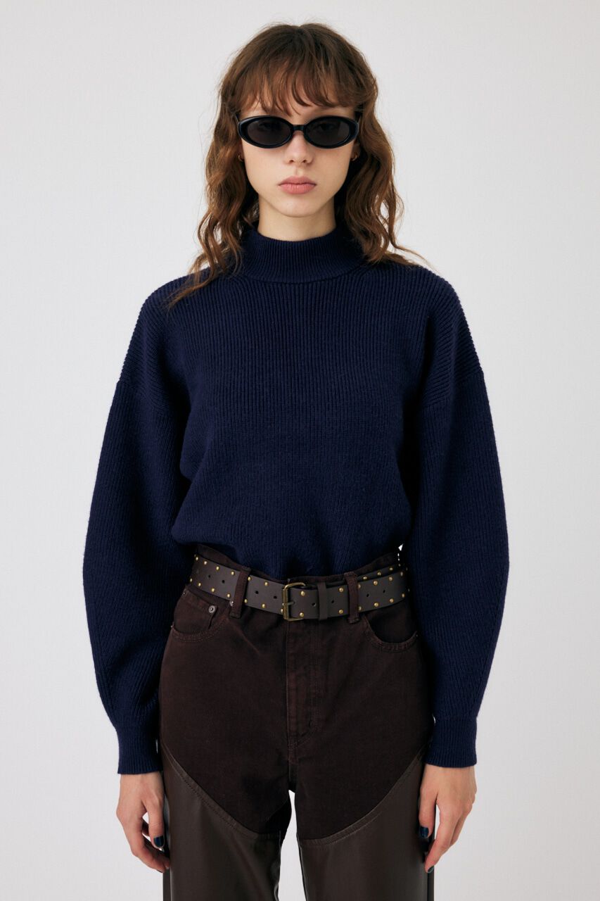 MOUSSY「MOCK NECK COMPACT ニット」|ニット・セーター|