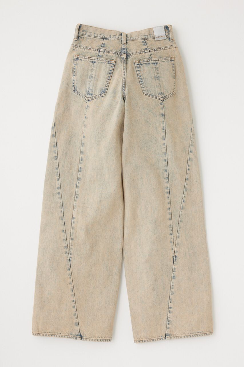 MOUSSY「CURVED LINE CHEMICAL BAGGY」|デニム|