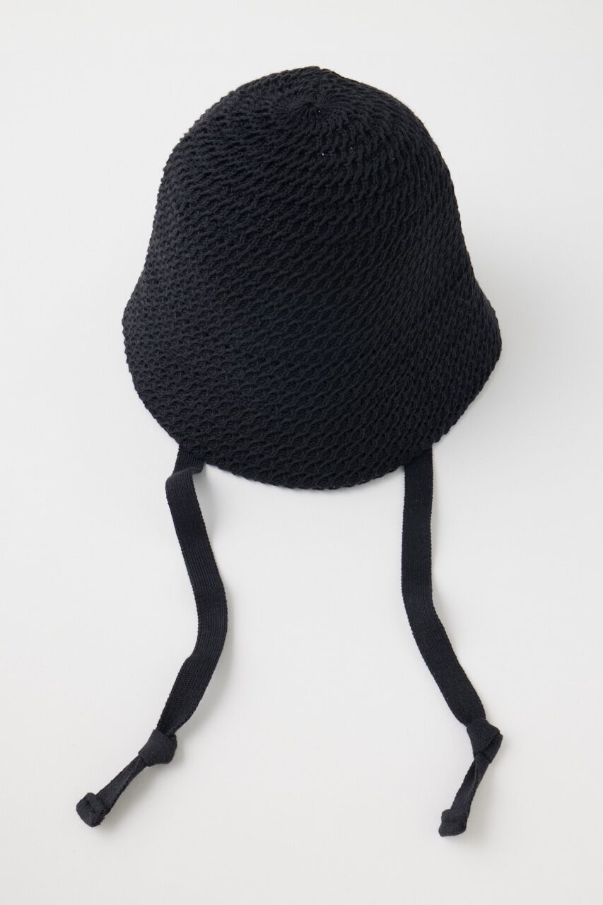 MOUSSY「COTTON CROCHET ハット」|その他|BLK