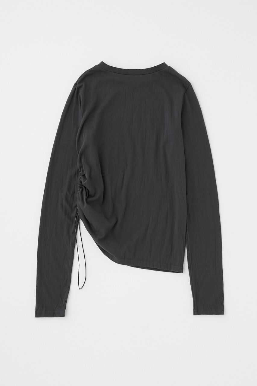 MOUSSY「SIDE GATHER LS Tシャツ」|Tシャツ・カットソー|