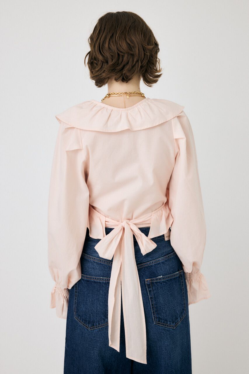 MOUSSY「VOLUME SLEEVE RUFFLE トップス」|シャツ・ブラウス|