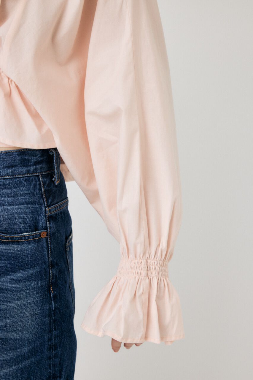 MOUSSY「VOLUME SLEEVE RUFFLE トップス」|シャツ・ブラウス|