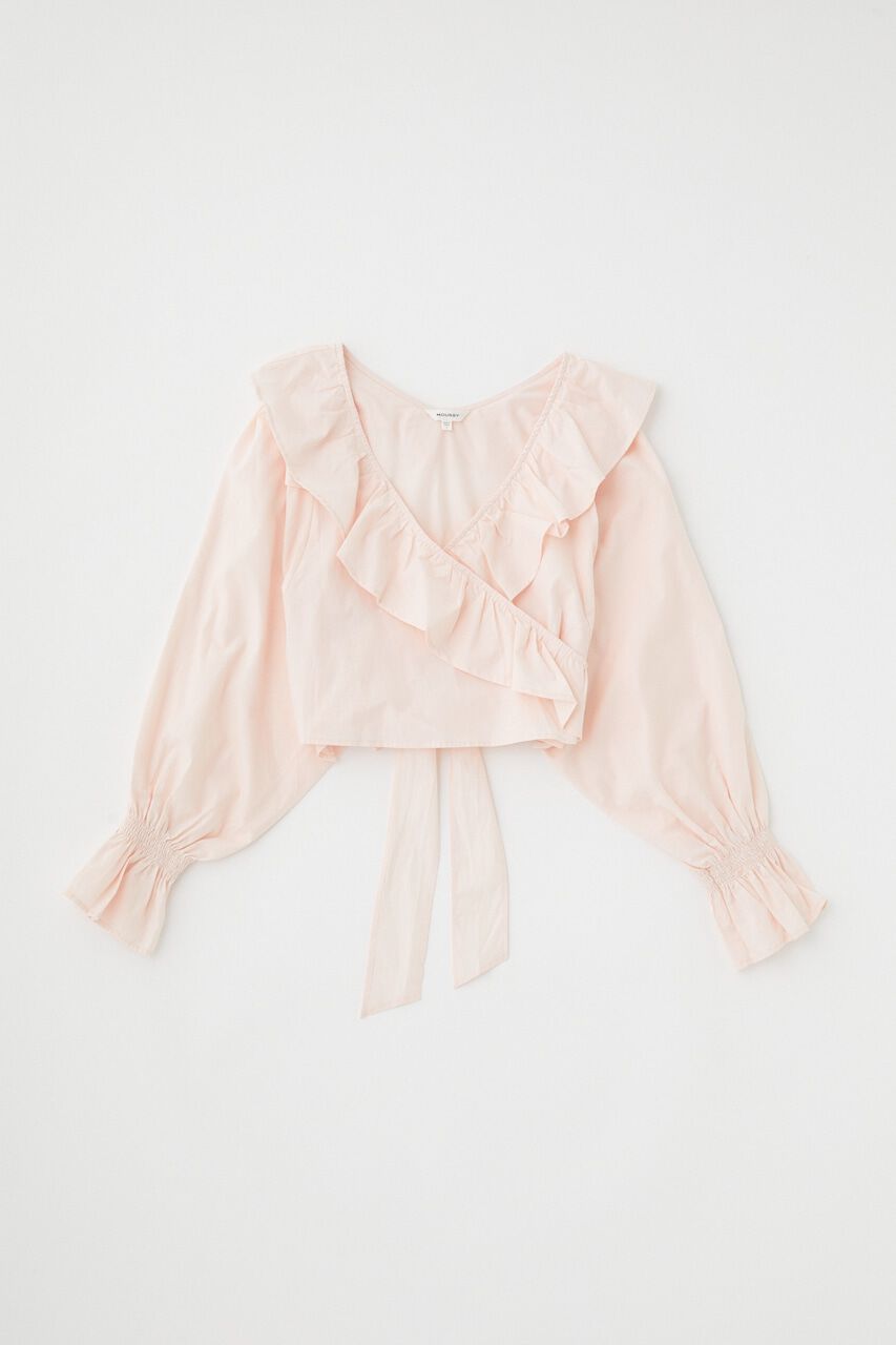 MOUSSY「VOLUME SLEEVE RUFFLE トップス」|シャツ・ブラウス|