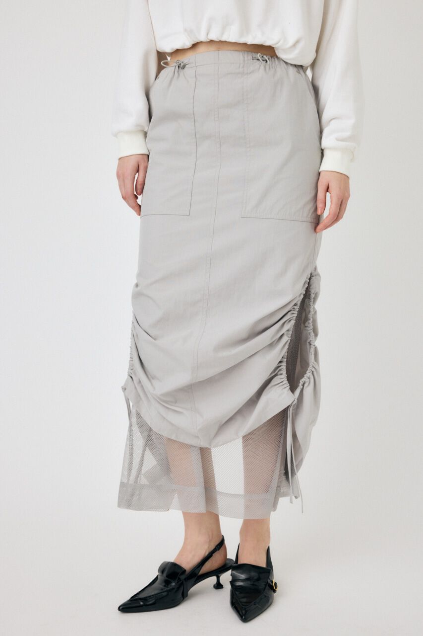 MOUSSY「MESH LAYERED CARGO スカート」|スカート|