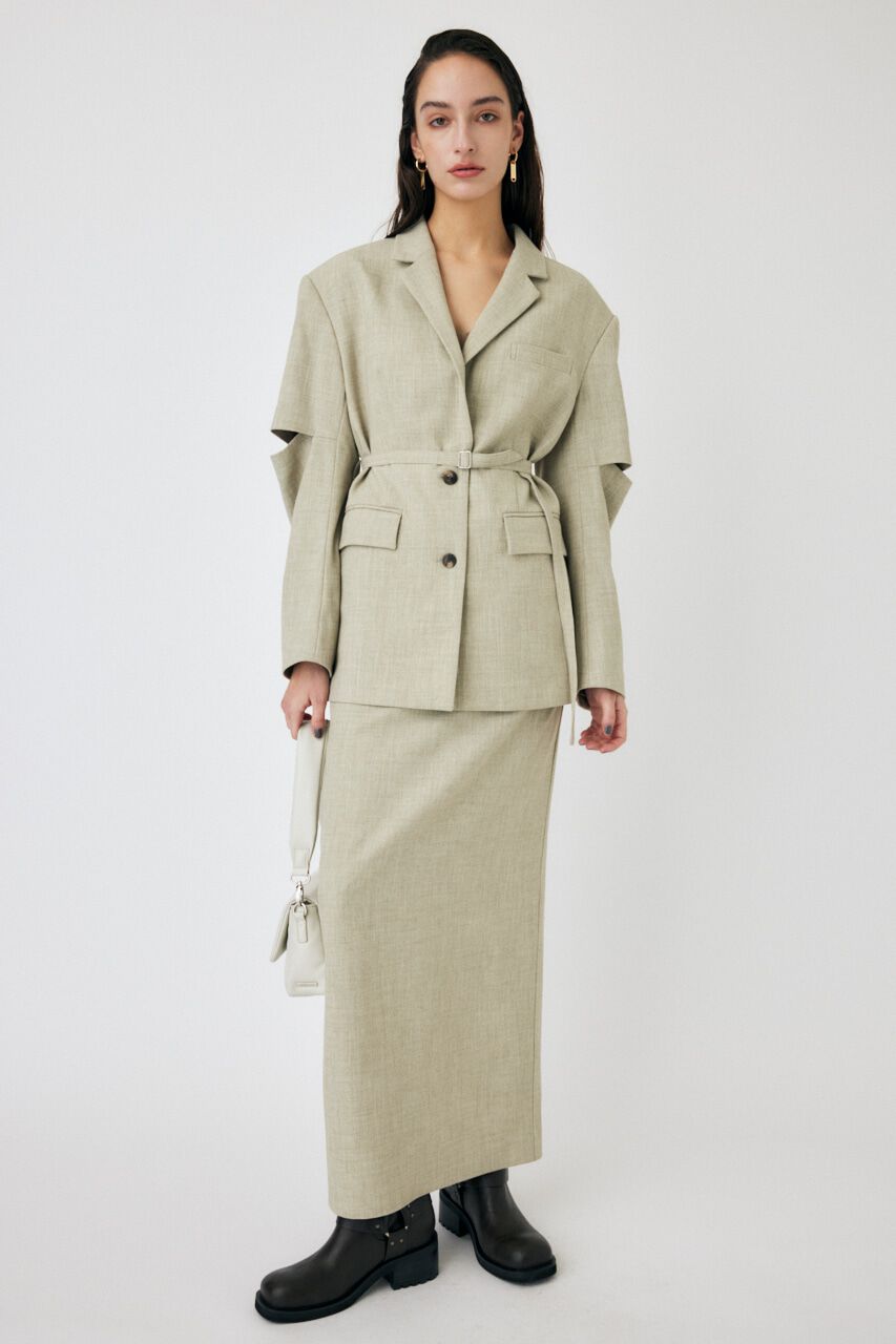 MOUSSY「I LINE MAXI スカート」|スカート|BEG