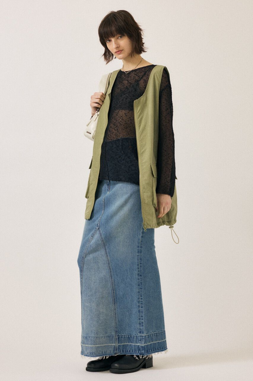 MOUSSY「NEP YARN LOOSE OVER ニット」|ニット・セーター|