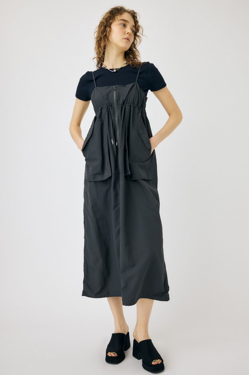 MOUSSY「MILITARY CAMI ドレス」|ワンピース|