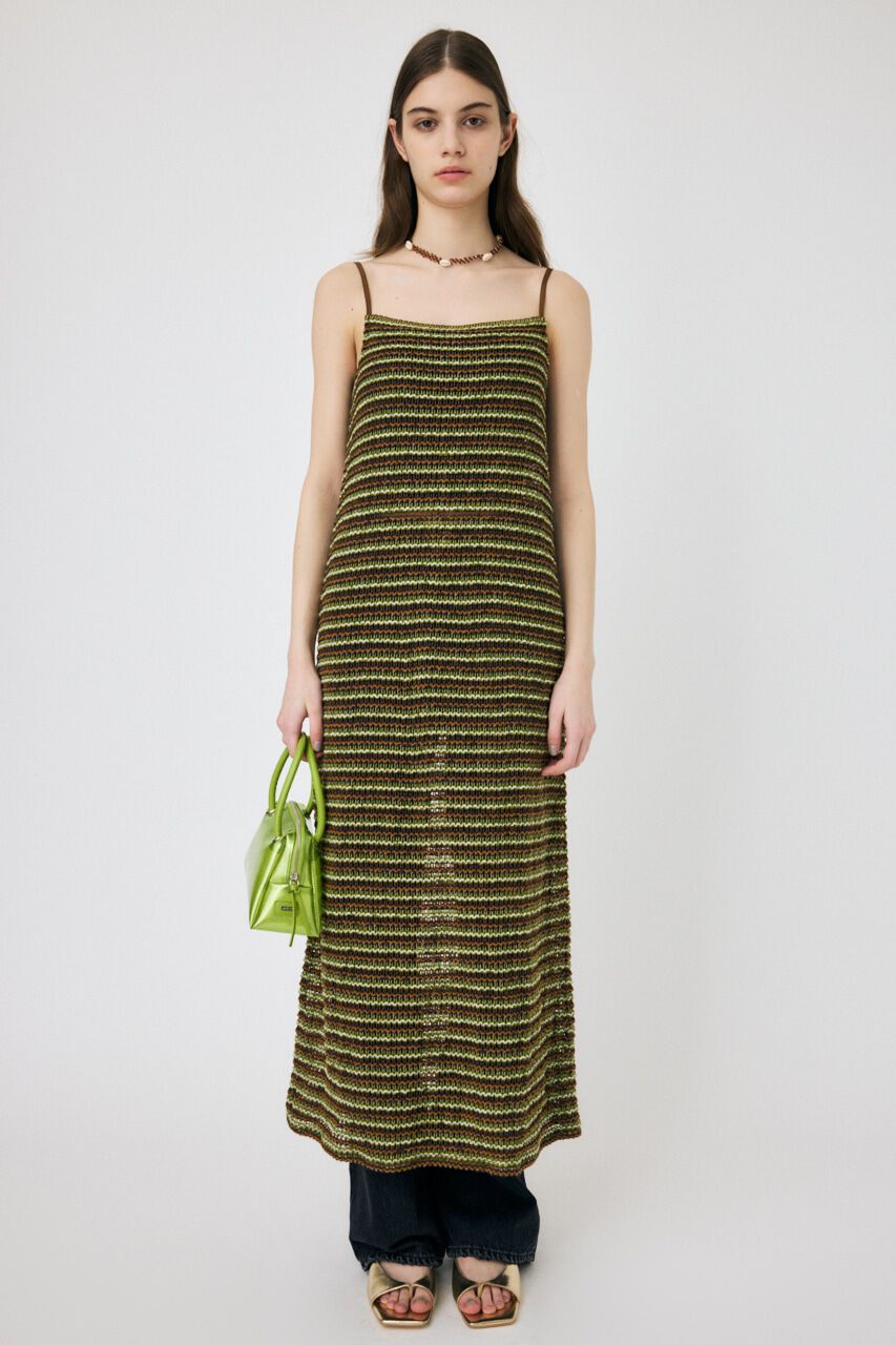 MOUSSY「MIX COLOR CROCHET ワンピース」|ワンピース|