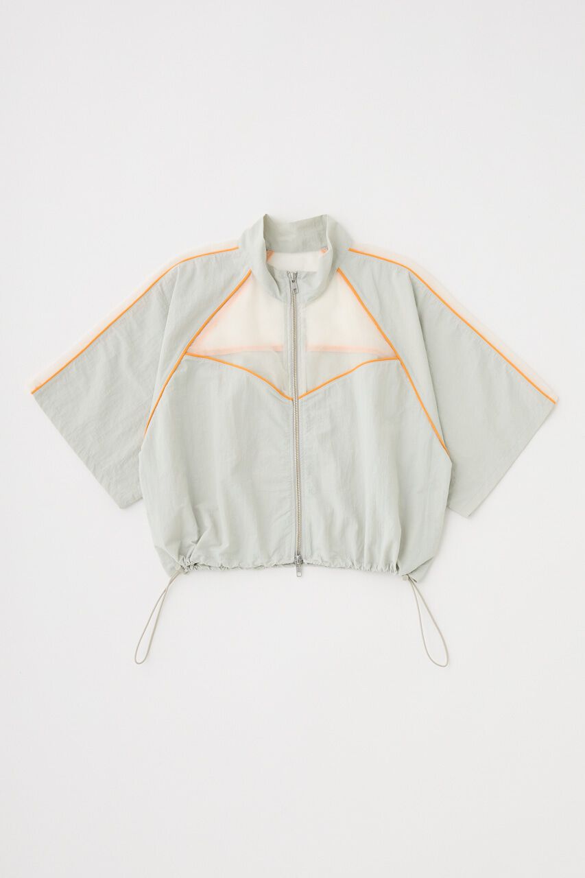 MOUSSY「PIPING HALF SLEEVE トラックジャケット」|Tシャツ・カットソー|