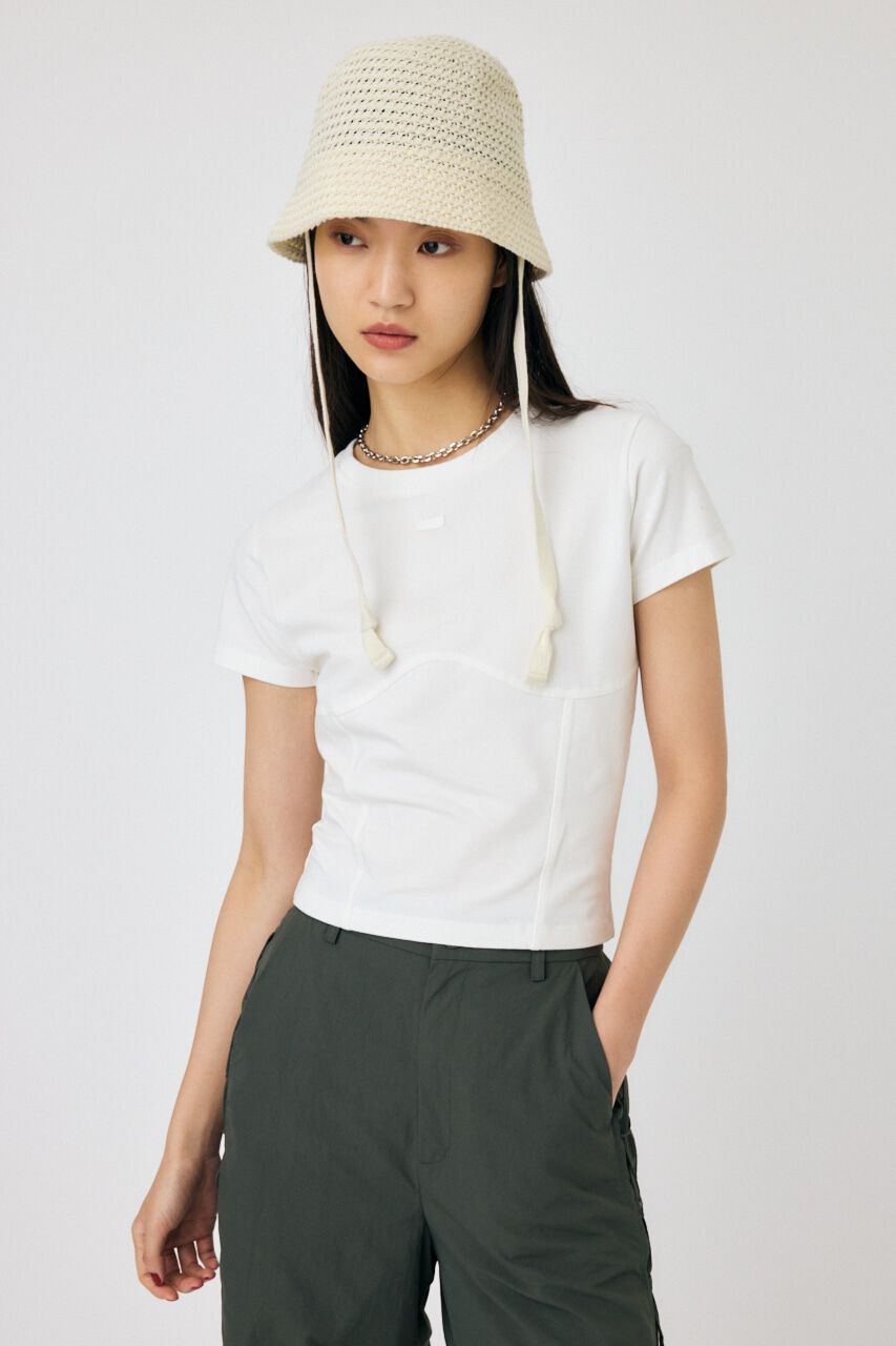 MOUSSY「PIGMENT SWITCHING LOGO Tシャツ」|Tシャツ・カットソー|WHT