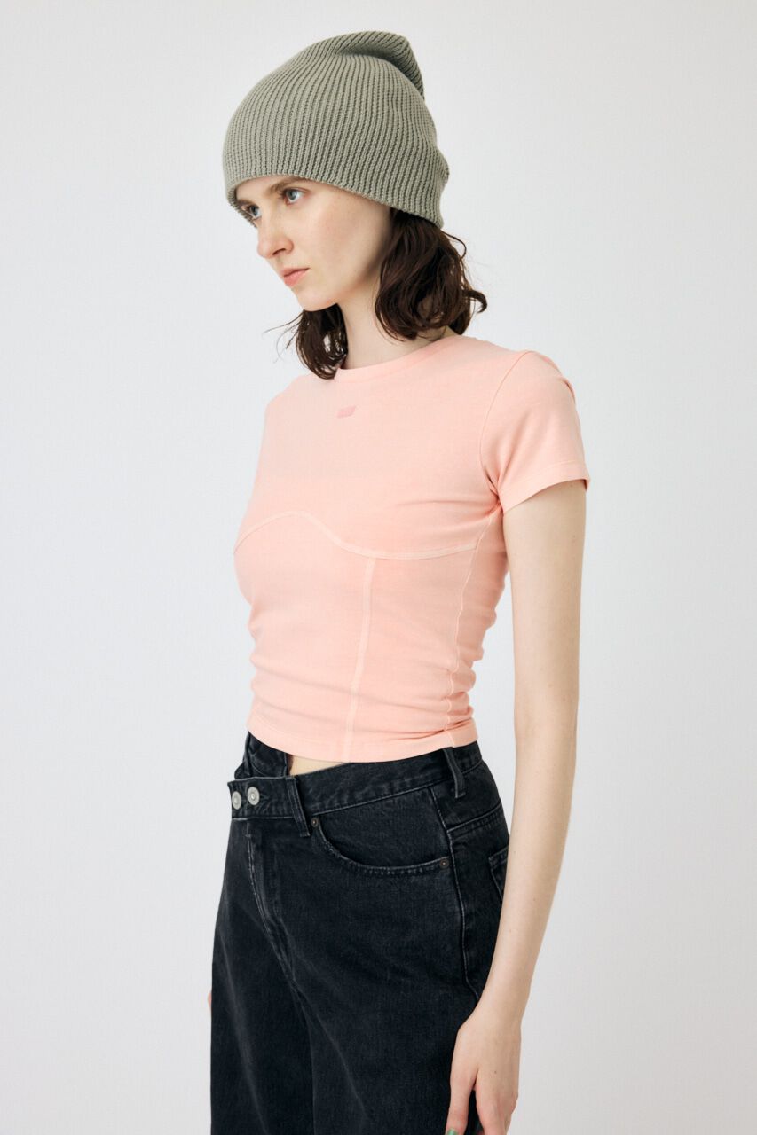 MOUSSY「PIGMENT SWITCHING LOGO Tシャツ」|Tシャツ・カットソー|