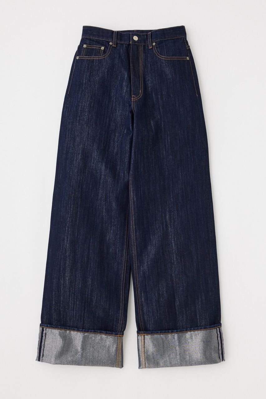 MOUSSY「GLITTER DENIM WIDE STRAIGHT」|デニム|