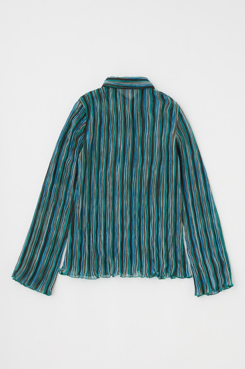 MOUSSY「SHEER PLEATS シャツ」|シャツ・ブラウス|