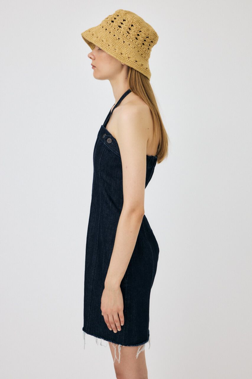 MOUSSY「DENIM BARETOP MINI ワンピース」|ワンピース|