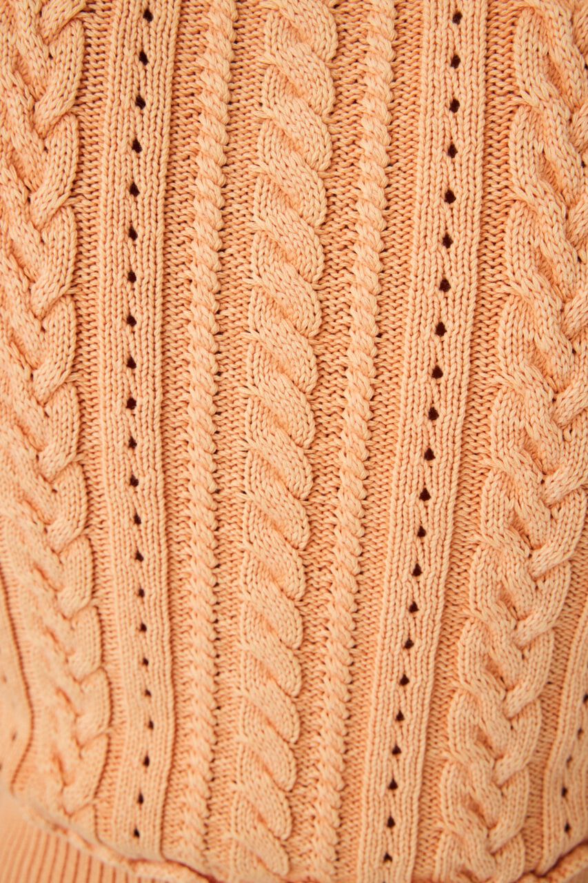 MOUSSY「CABLE KNIT POLO タンク」|タンクトップ|