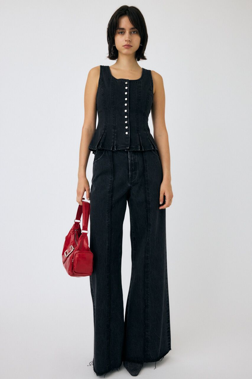 MOUSSY「BUTTON UP デニムトップス」|シャツ・ブラウス|