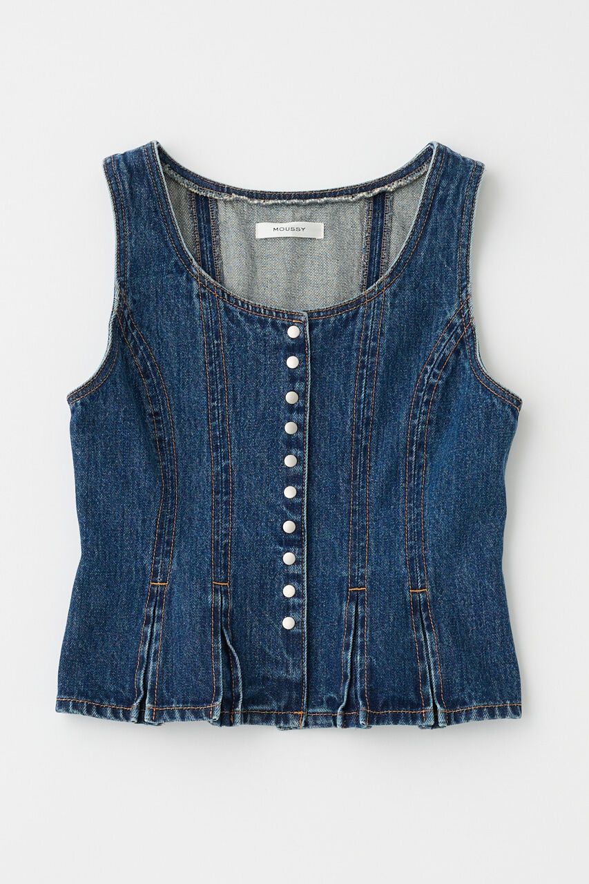 MOUSSY「BUTTON UP デニムトップス」|シャツ・ブラウス|