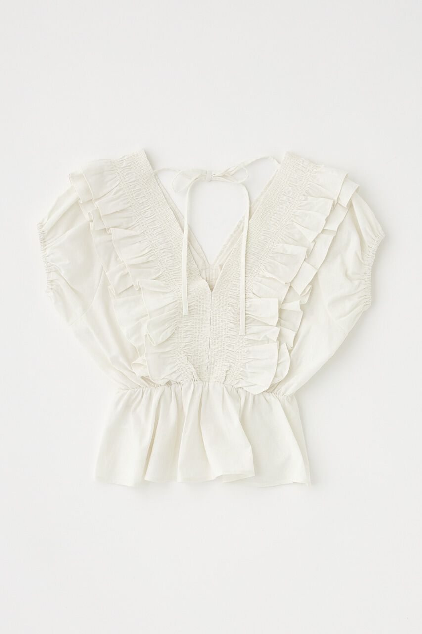 MOUSSY「SHOULDER フリルブラウス」|シャツ・ブラウス|