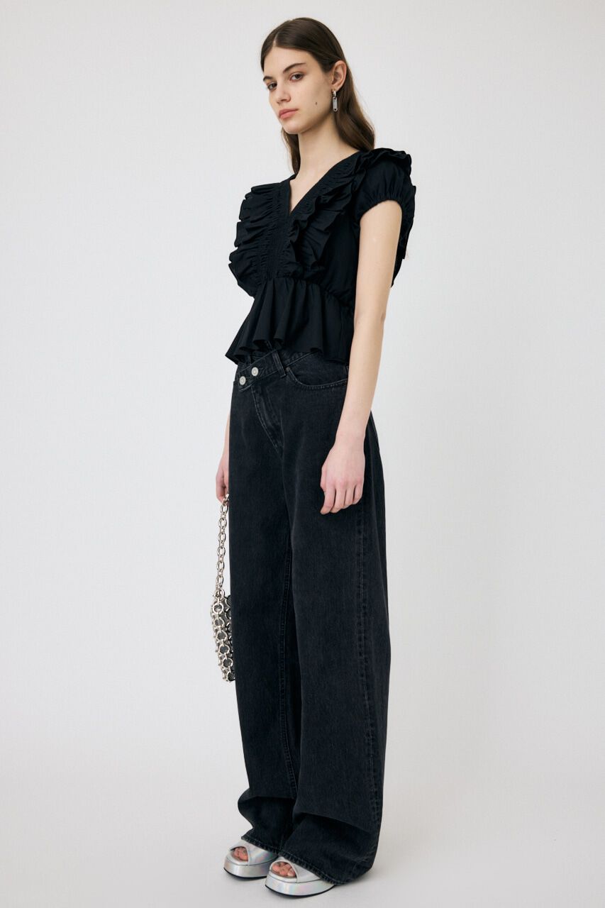 MOUSSY「SHOULDER フリルブラウス」|シャツ・ブラウス|