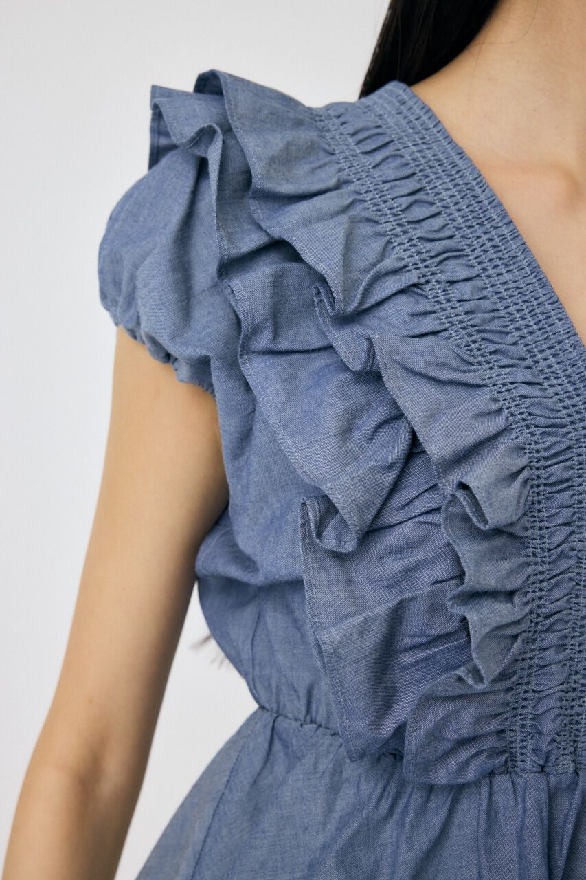 MOUSSY「SHOULDER フリルブラウス」|シャツ・ブラウス|