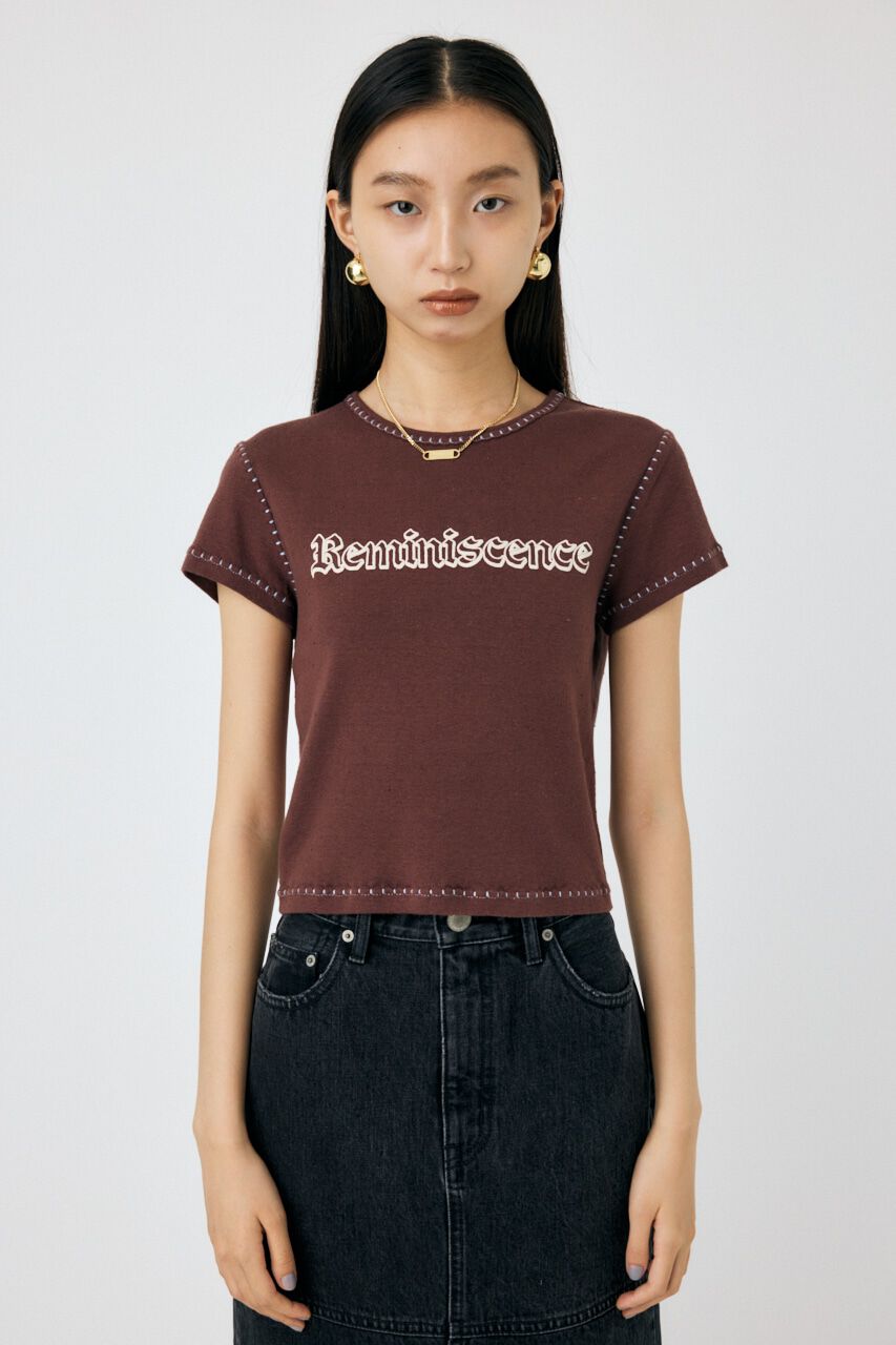 MOUSSY「CONTRAST ステッチ Tシャツ」|Tシャツ・カットソー|