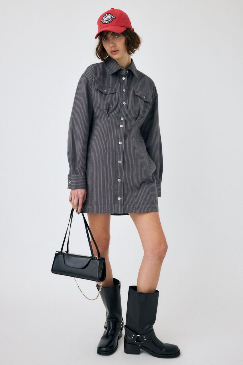 MOUSSY「WAIST TUCK ミニドレス」|ワンピース|