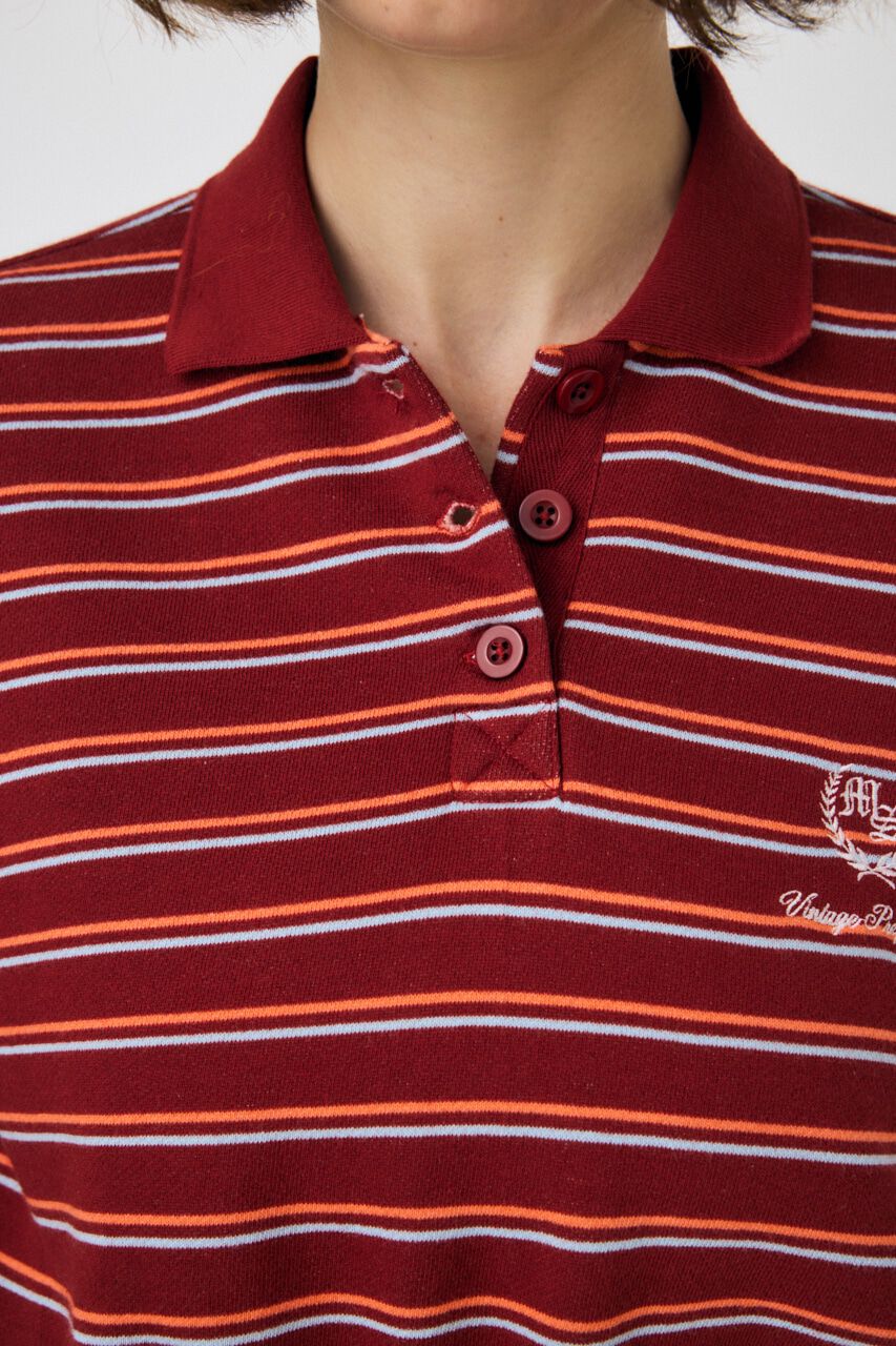 MOUSSY「EMBROIDERY ポロプルオーバー」|パーカー|