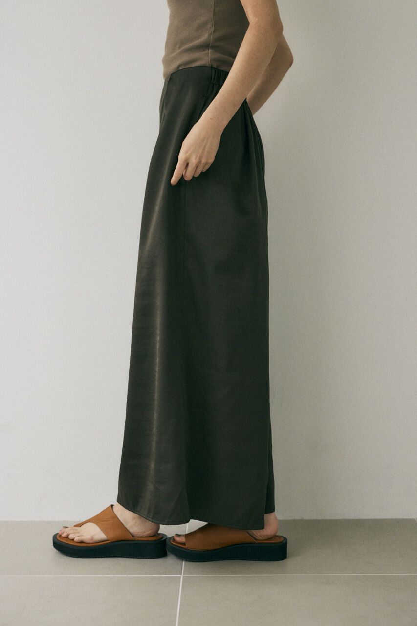 MOUSSY「リサイクルポリエステル使用　フレア分量たっぷりのサテンパンツ」|その他|