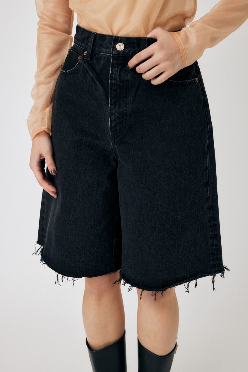 MOUSSY「WIDE DENIM SHORT パンツ」|デニム|