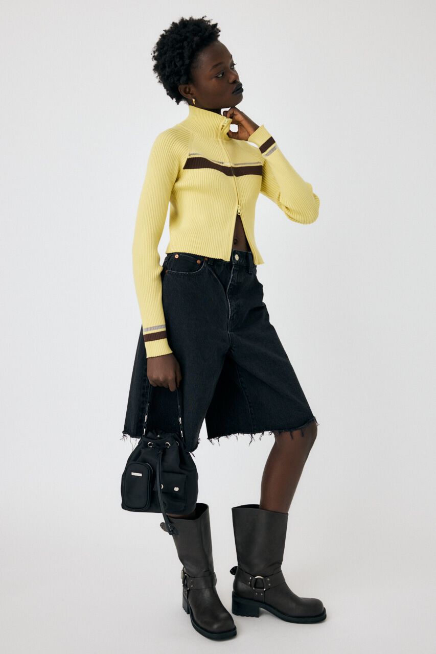 MOUSSY「WIDE DENIM SHORT パンツ」|デニム|