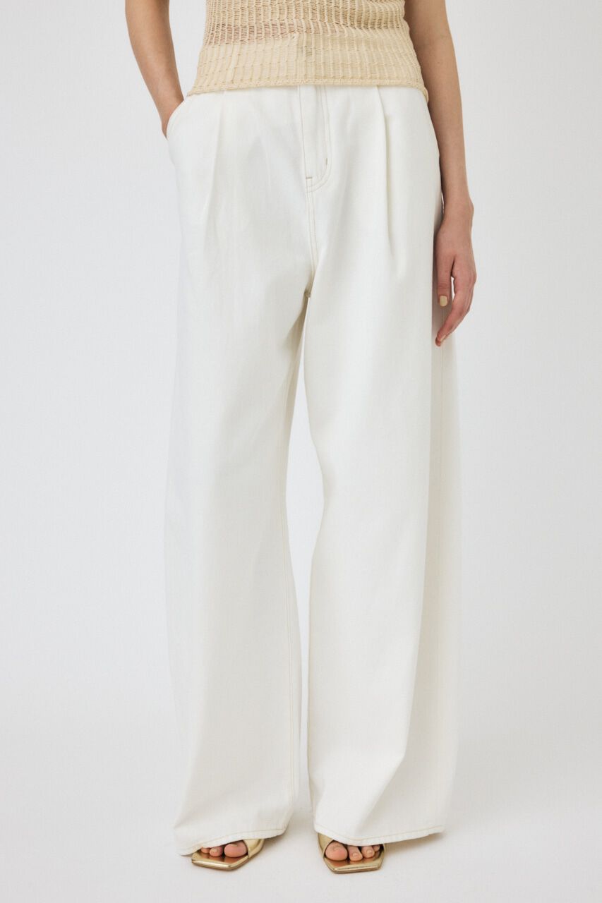 MOUSSY「WAVY TUCK BAGGY」|デニム|