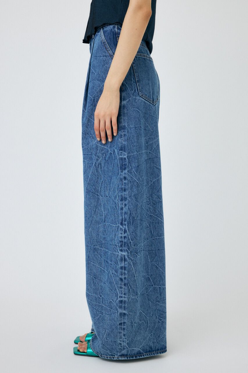 MOUSSY「WAVY TUCK BAGGY」|デニム|