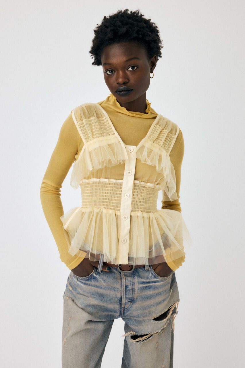 MOUSSY「GATHER TULLE ベスト」|その他|