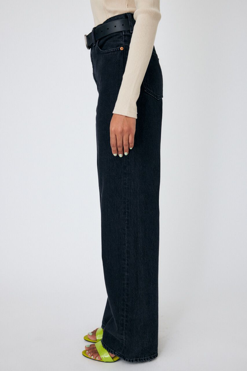 MOUSSY「HW 90S ブラックストレートデニム」|デニム|