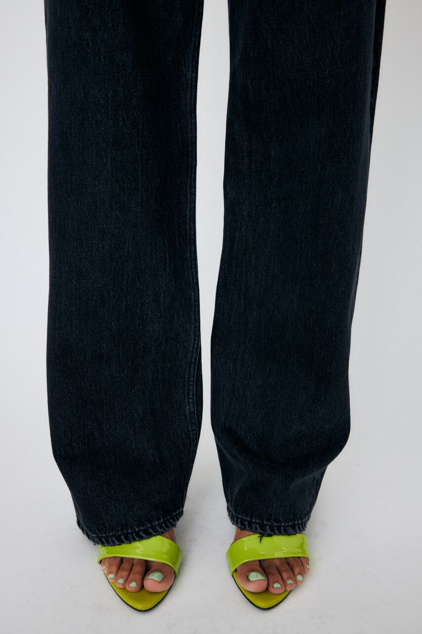 MOUSSY「HW 90S ブラックストレートデニム」|デニム|