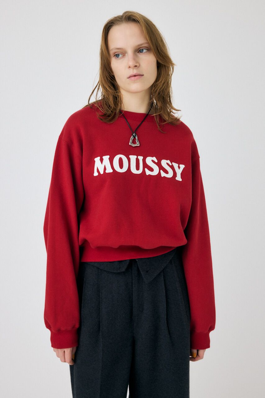 MOUSSY「PATCH VELOUR MOUSSY プルオーバー」|パーカー|