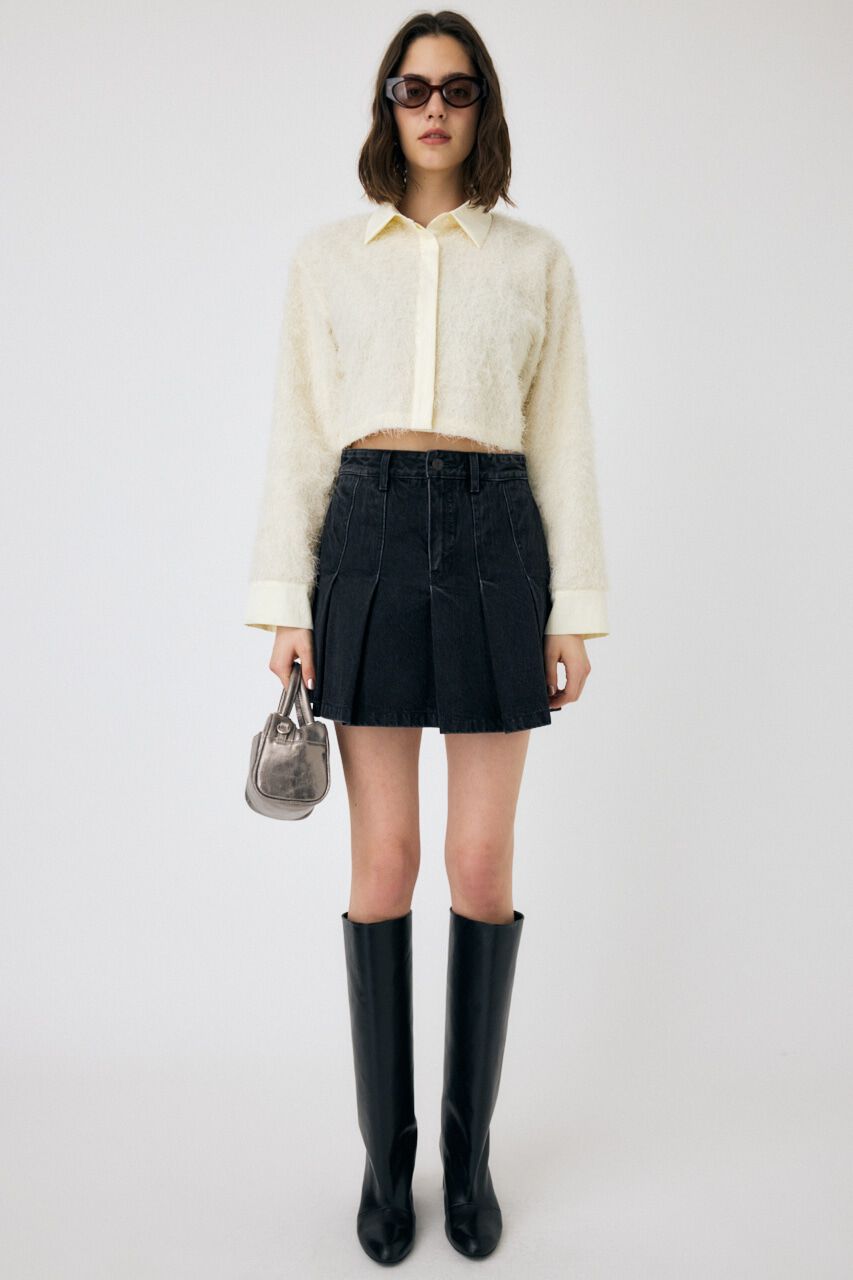 MOUSSY「FRINGE CROPPED シャツ」|シャツ・ブラウス|