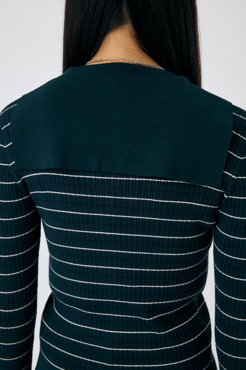 MOUSSY「SAILOR COLLAR ニット カーディガン」|ニット・セーター|