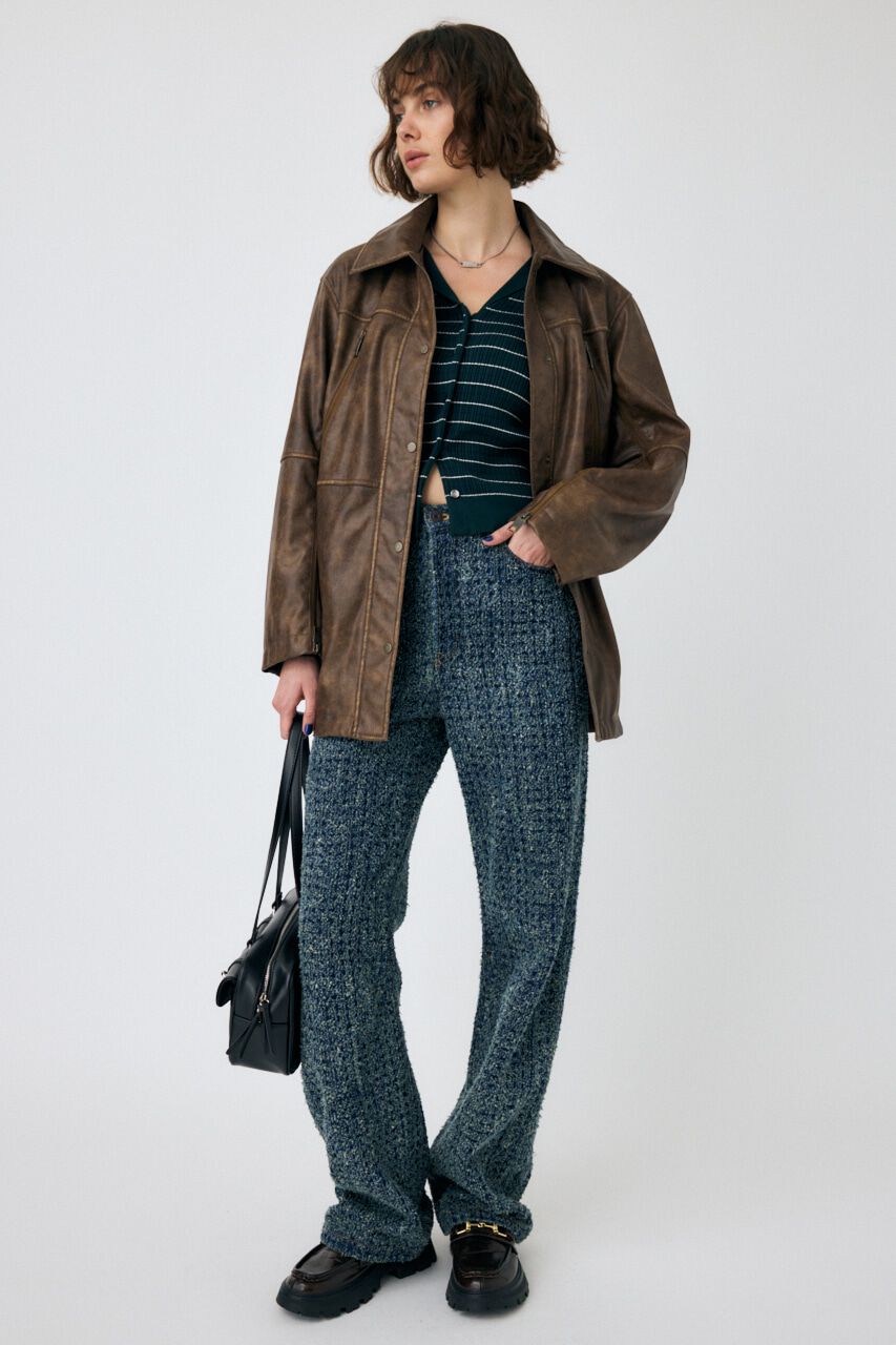 MOUSSY「SAILOR COLLAR ニット カーディガン」|ニット・セーター|