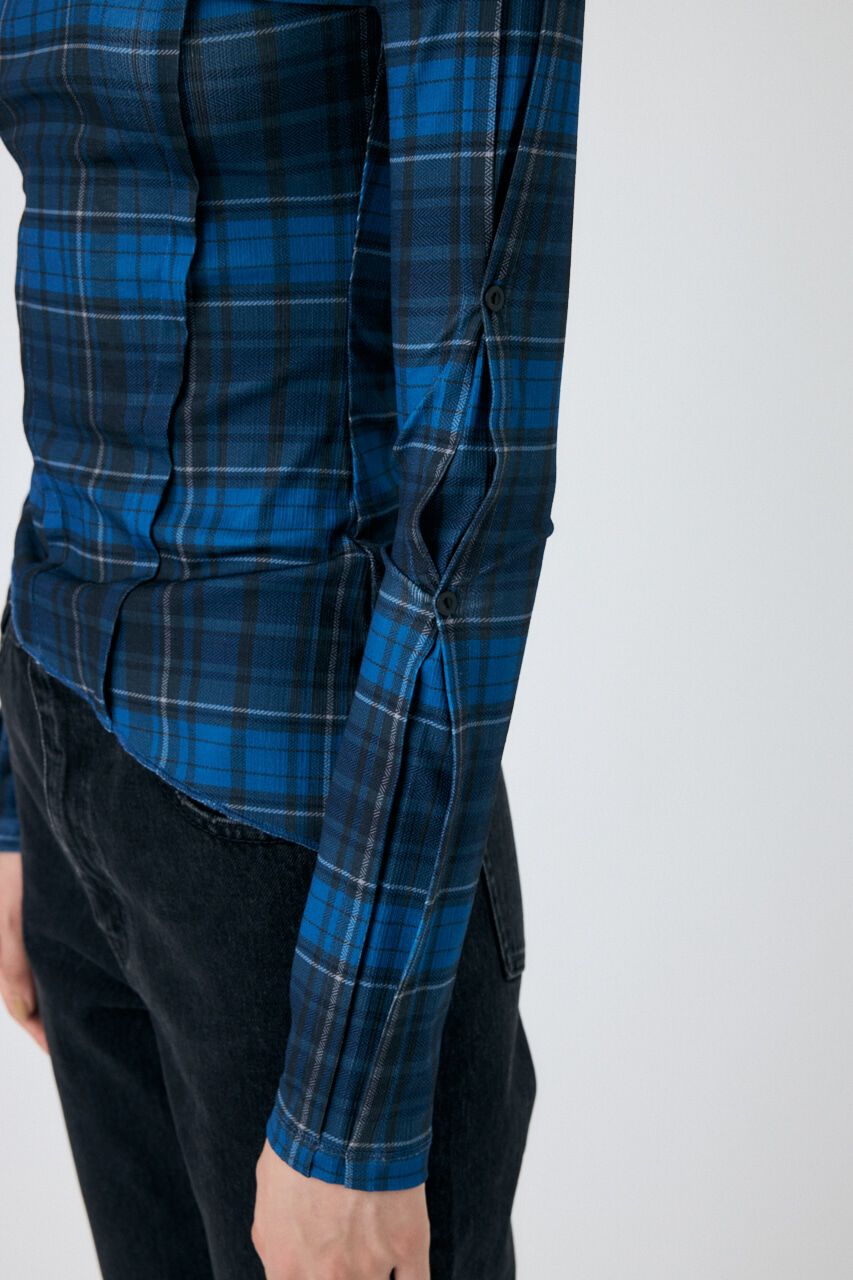 MOUSSY「TUCK CHECK トップス」|Tシャツ・カットソー|