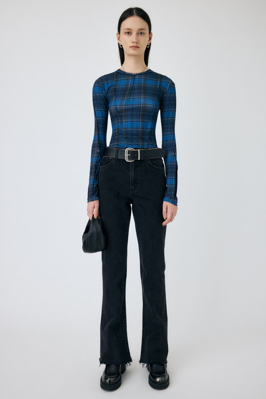 MOUSSY「TUCK CHECK トップス」|Tシャツ・カットソー|