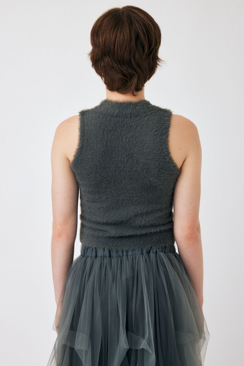 MOUSSY「SHAGGY KNIT ボレロ & タンク」|ニット・セーター|