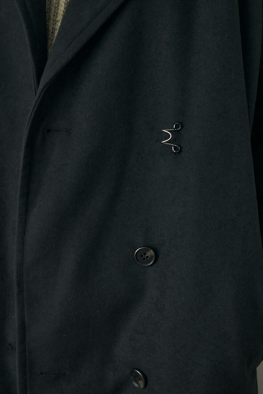 MOUSSY「テーラードロングコート リサイクルポリエステル&times;ウール混」|その他|