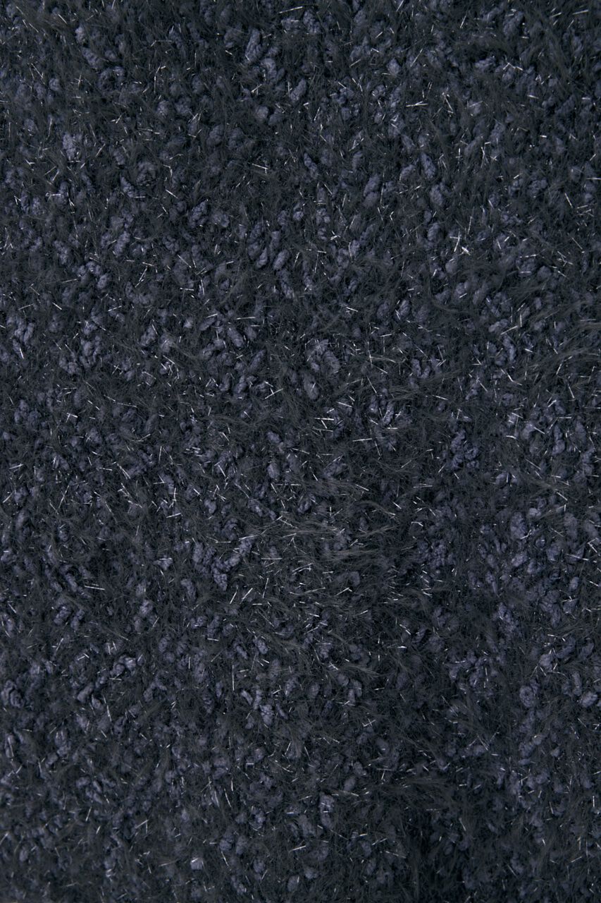 MOUSSY「GLITTER SHAGGY ニットカーディガン」|カーディガン|