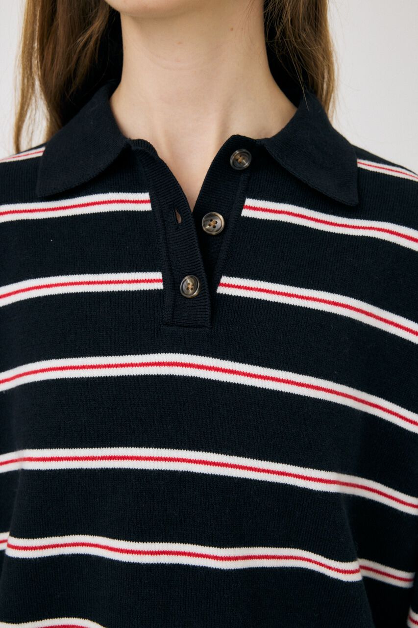 MOUSSY「BOXY KNIT ポロ」|ニット・セーター|