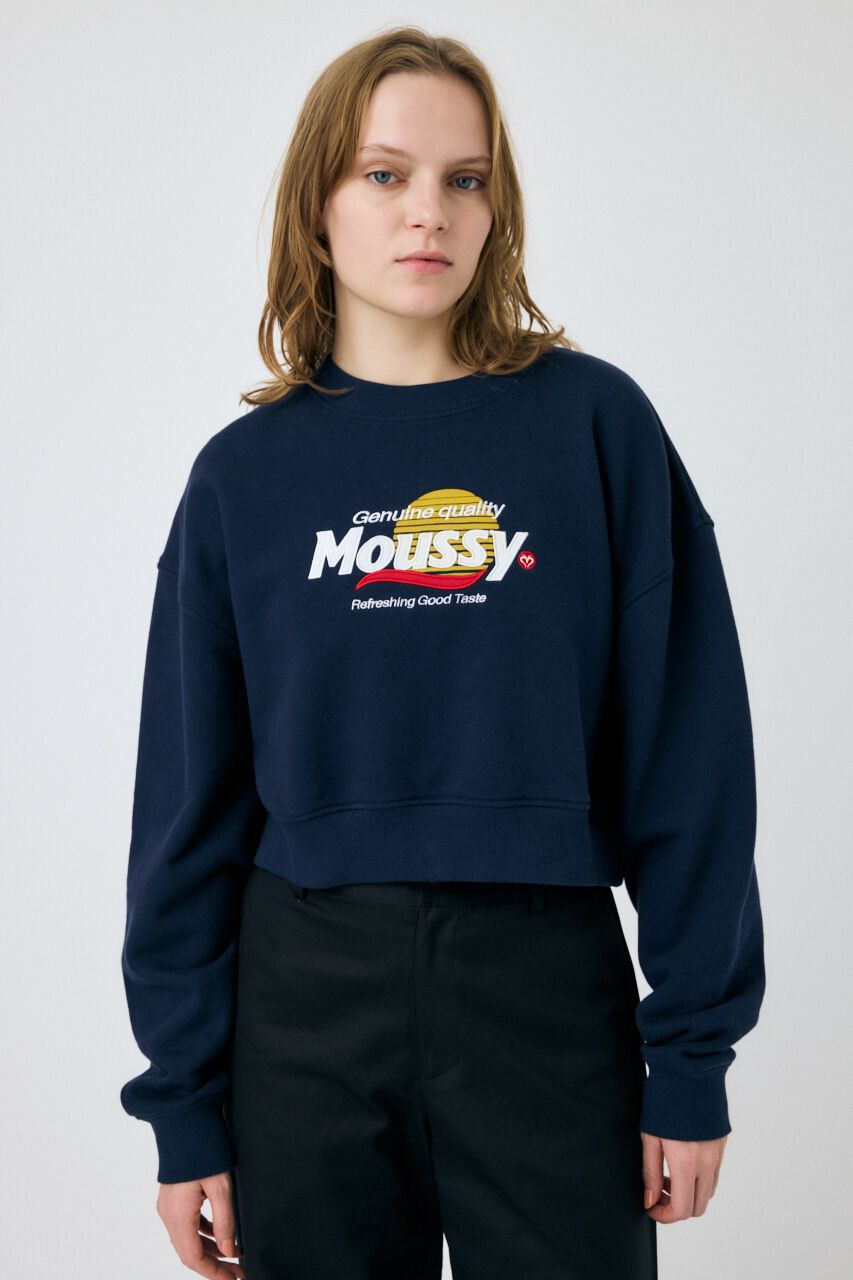 MOUSSY「MOUSSY PRODUCT ロゴプルオーバー」|パーカー|D/NVY3