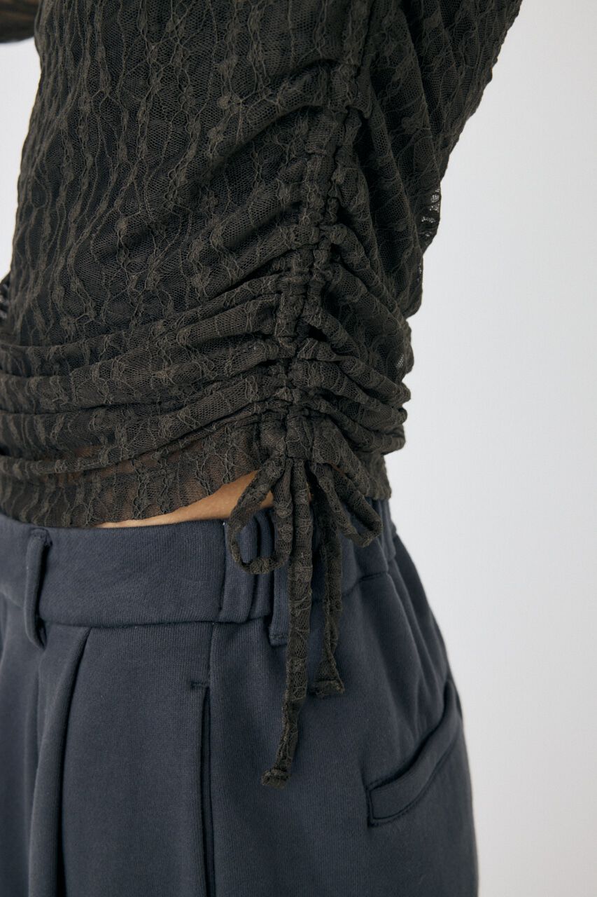 MOUSSY「SHIRRING レーストップス」|Tシャツ・カットソー|