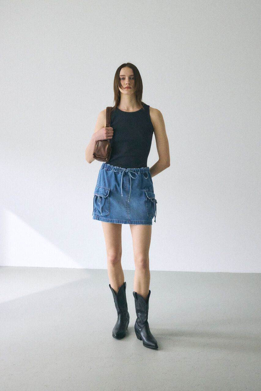 MOUSSY「BASIC RIB タンクトップ」|タンクトップ|